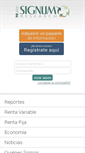 Mobile Screenshot of finanzas.signumresearch.com